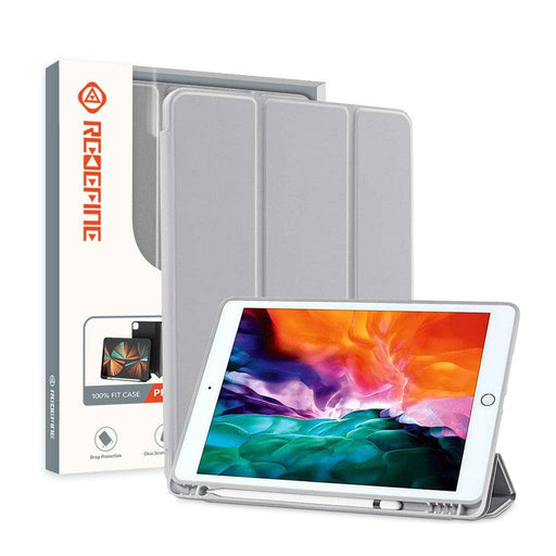 Front view of iPad Mini 5 TPU smart case with Pencil holder	