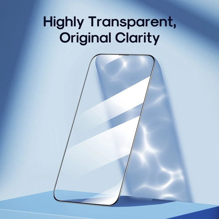 Transparent Kinglas tempered glass screen protector with black edge