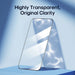 Transparent Kinglas tempered glass screen protector with black edge