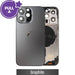 iPhone 13 Pro Rear Housing Replacement Graphite - Front View	