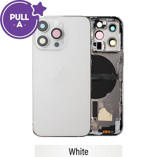 iPhone 13 Pro Rear Housing Replacement White - Front View	
