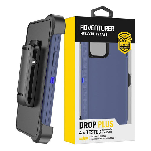 iPhone 14 Plus / 15 Plus Shockproof Robot Armor Hard Plastic Case Cover with Belt Clip Hybrid Case JPC MOBILE ACCESSORIES