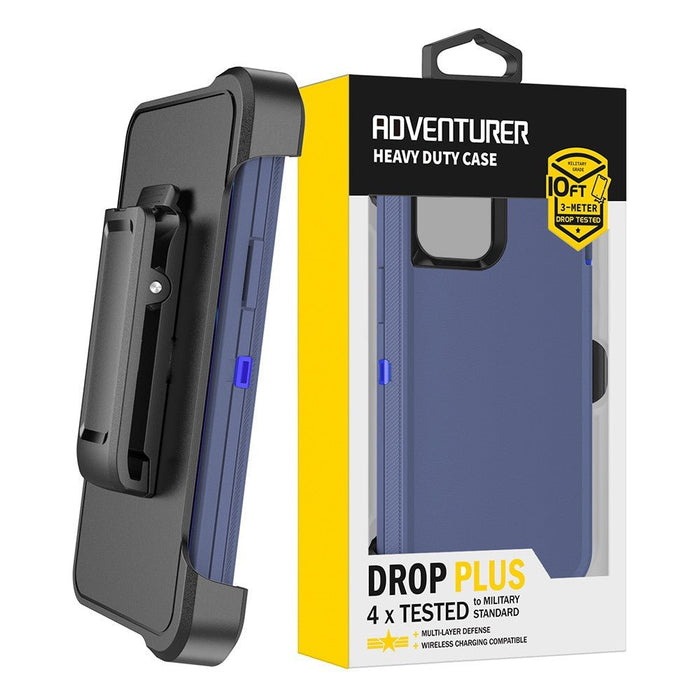 iPhone 14 Plus / 15 Plus Shockproof Robot Armor Hard Plastic Case Cover with Belt Clip Hybrid Case JPC MOBILE ACCESSORIES