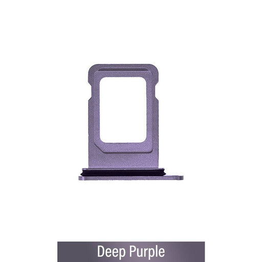 Deep Purple SIM card tray for iPhone 14 Pro displayed on white background