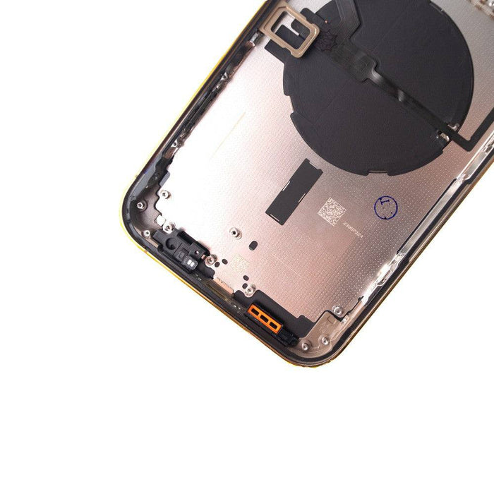 Professional grade iPhone 14 Pro Max Gold pull-a rear housing with all small parts side button flex cable and speaker mesh