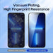Fingerprint-resistant coating comparison on a tempered glass protector