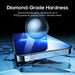 Tempered glass protector shown resisting everyday impact and abrasion