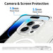 iPhone 15 Pro Max Glitter MagSafe Case Shiny Clear PC TPU Shockproof Sparkle Embedded Anti-Yellow Magsafe Case JPC MOBILE