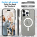 iPhone 15 Pro Max Shockproof MagSafe Case Clear Black PC+TPU Military Grade Anti-Yellow 15W Magsafe Case JPC MOBILE