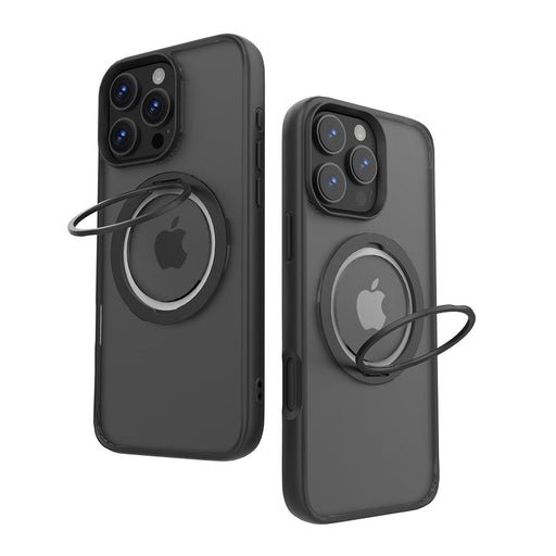 iPhone 16e 17e REDEFINE 360° Rotating Ring Stand Case MagSafe PC Cover Black Clear Australia JPC MOBILE ACCESSORIES