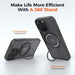 iPhone 16e 17e REDEFINE 360° Rotating Ring Stand Case MagSafe PC Cover Black Clear Australia JPC MOBILE ACCESSORIES