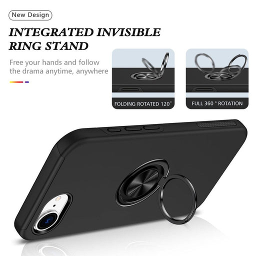 iPhone 16E case invisible ring stand 360 degree rotation hands-free viewing