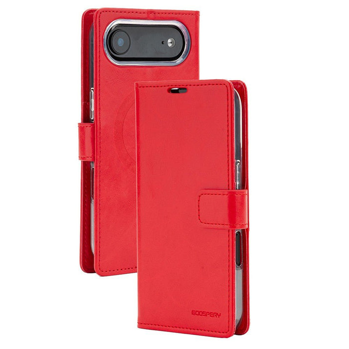 iPhone 17 Air Mercury Blue Moon Diary Case With Magnetic Ring Wallet Case JPC MOBILE ACCESSORIES