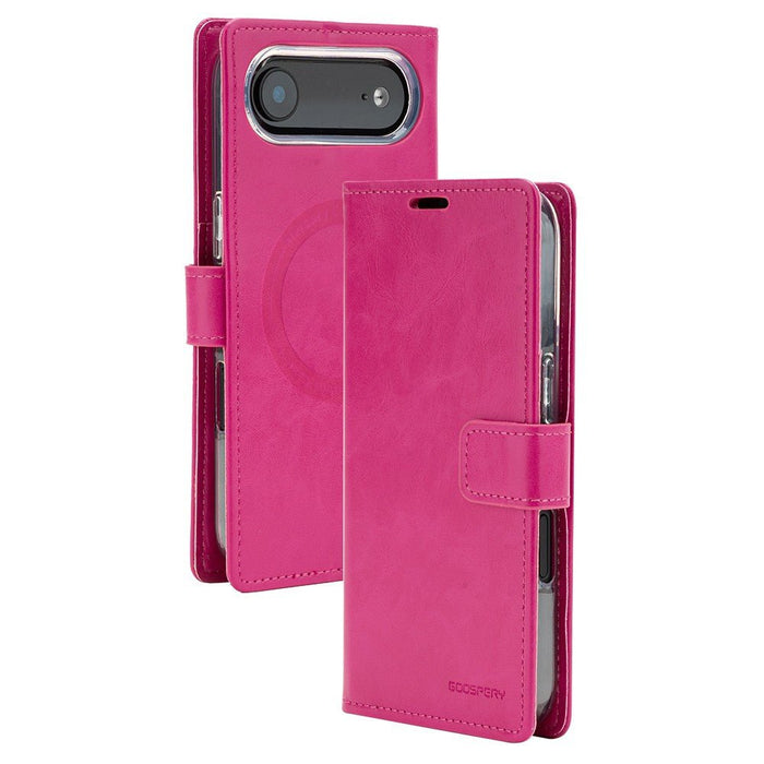 iPhone 17 Air Mercury Blue Moon Diary Case With Magnetic Ring Wallet Case JPC MOBILE ACCESSORIES