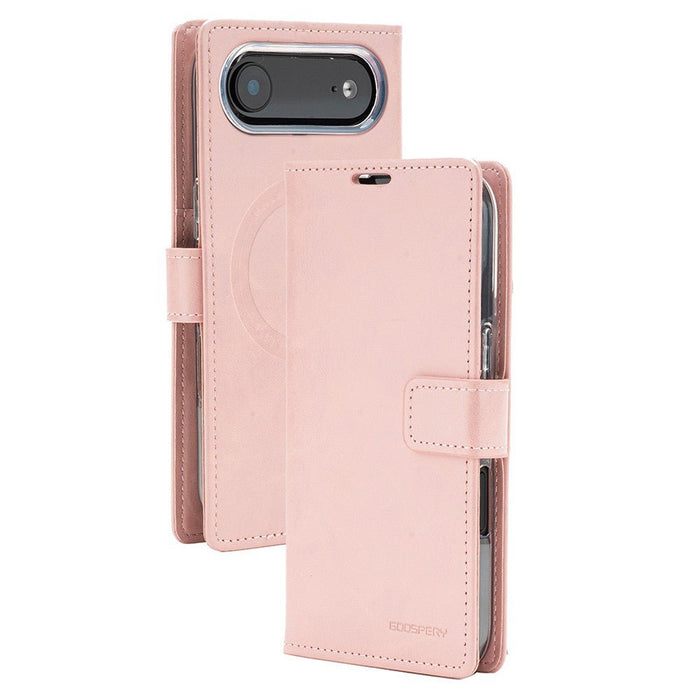 iPhone 17 Air Mercury Blue Moon Diary Case With Magnetic Ring Wallet Case JPC MOBILE ACCESSORIES