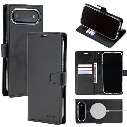 iPhone 17 Air Mercury Blue Moon Diary Case With Magnetic Ring Wallet Case JPC MOBILE ACCESSORIES