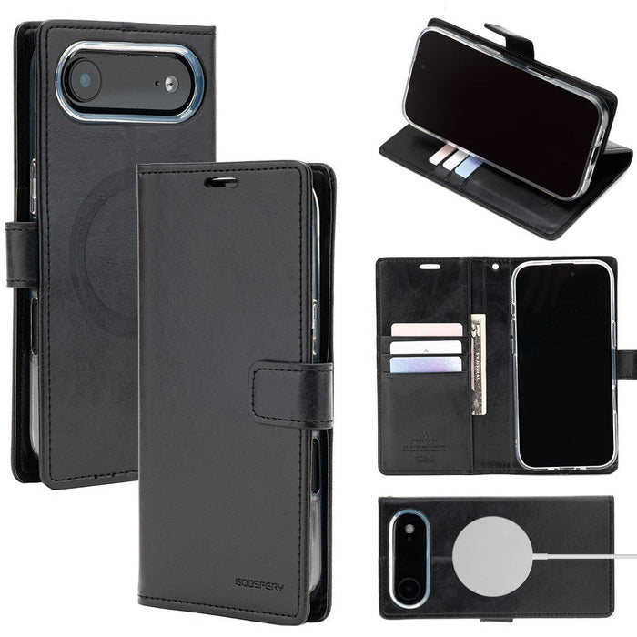 iPhone 17 Air Mercury Blue Moon Diary Case With Magnetic Ring Wallet Case JPC MOBILE ACCESSORIES