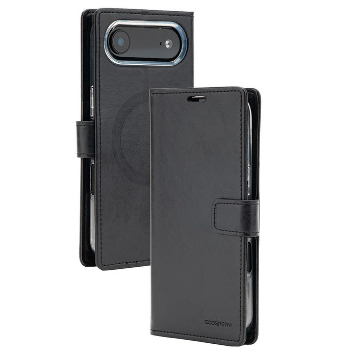 iPhone 17 Air Mercury Blue Moon Diary Case With Magnetic Ring Wallet Case JPC MOBILE ACCESSORIES