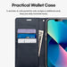 iPhone 17 Air Mercury Blue Moon Diary Case With Magnetic Ring Wallet Case JPC MOBILE ACCESSORIES