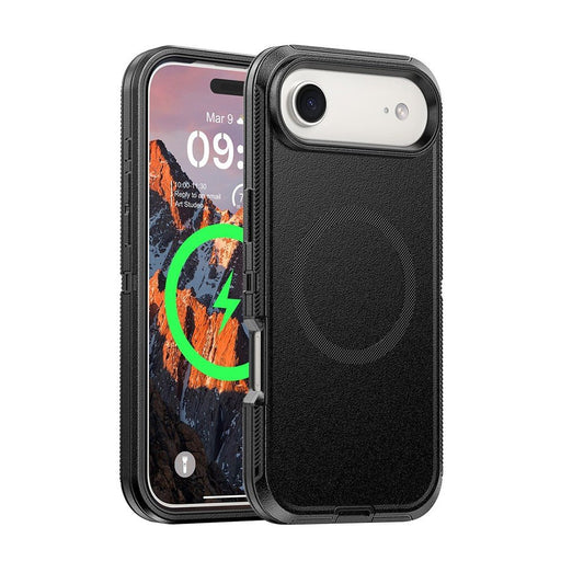 iPhone 17 Air Shockproof Robot Armor Hard Plastic Belt Clip Case Cover With Magnetic Ring Armor Case JPC MOBILE ACCESSORIES