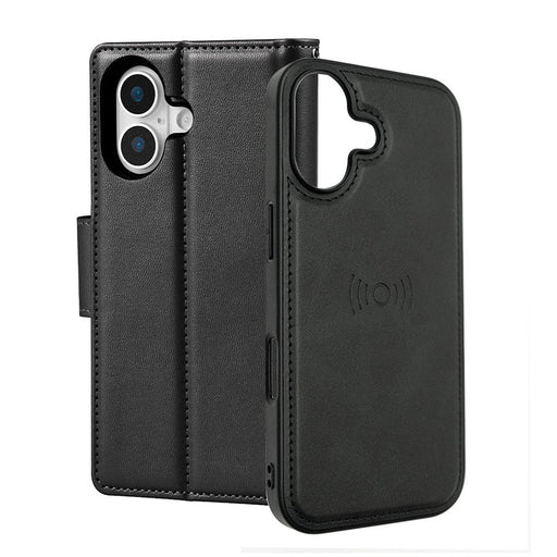 iPhone 17 Hanman 2 in 1 Detachable Flip Leather Wallet Case With Magnetic Ring Wallet Case JPC MOBILE ACCESSORIES