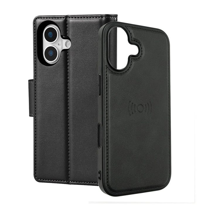 iPhone 17 Hanman 2 in 1 Detachable Flip Leather Wallet Case With Magnetic Ring Wallet Case JPC MOBILE ACCESSORIES