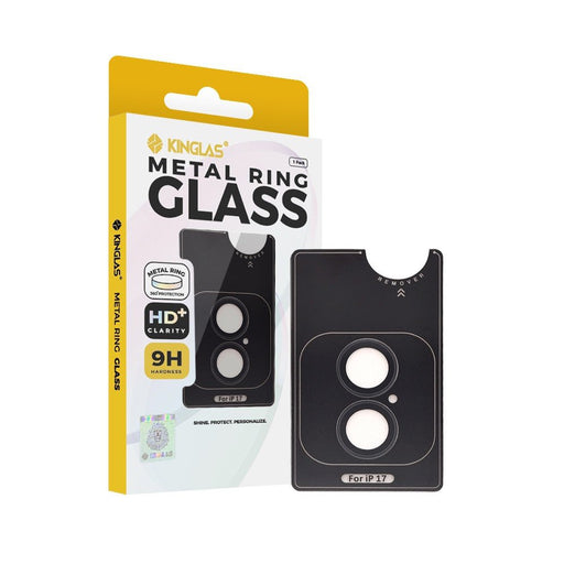 iPhone 17 Kinglas Metal Ring HD Tempered Glass Camera Lens Protector Film Full Coverage Protector JPC MOBILE ACCESSORIES
