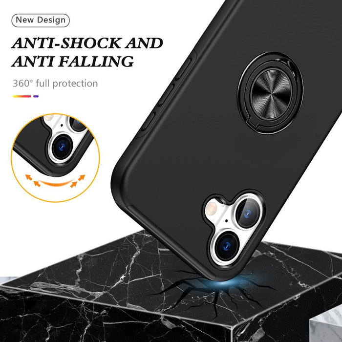 iPhone 17 Magnetic Ring Holder Shockproof Case Cover Hybrid Case JPC MOBILE ACCESSORIES