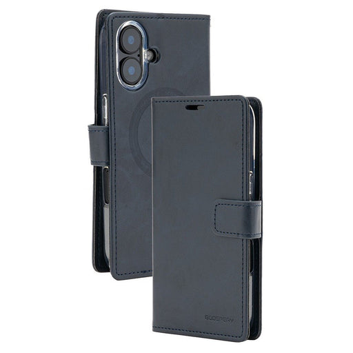 iPhone 17 Mercury Blue Moon Diary Case With Magnetic Ring Wallet Case JPC MOBILE ACCESSORIES