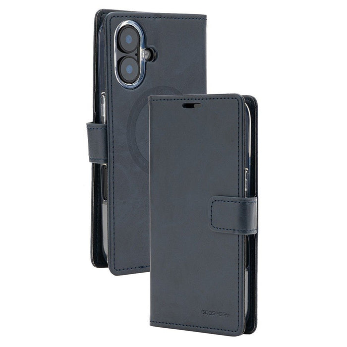 iPhone 17 Mercury Blue Moon Diary Case With Magnetic Ring Wallet Case JPC MOBILE ACCESSORIES