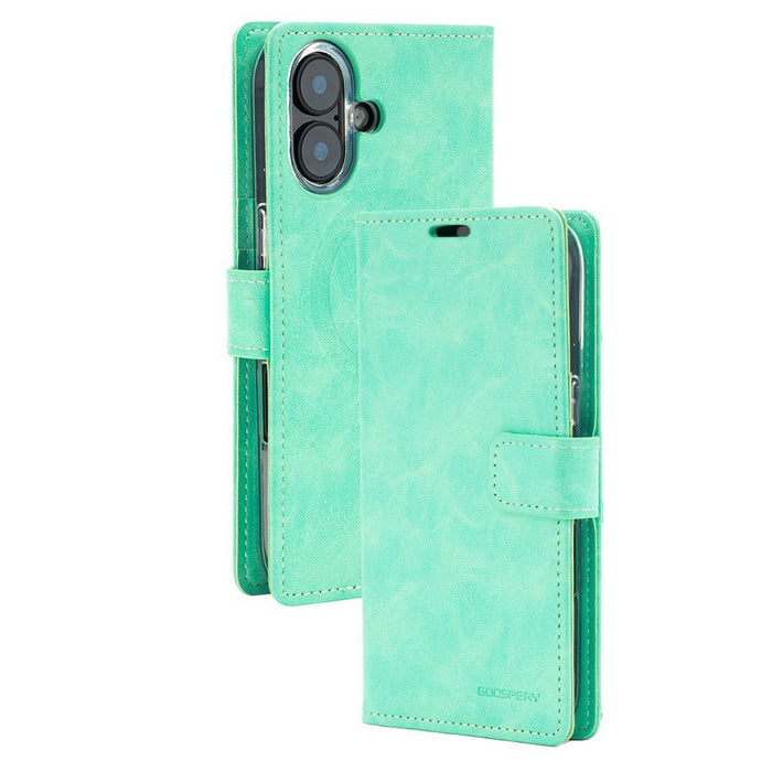 iPhone 17 Mercury Blue Moon Diary Case With Magnetic Ring Wallet Case JPC MOBILE ACCESSORIES