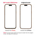 BQ7 iPhone 17 Pro Max Incell LCD 9.2mm thickness and wider bezel comparison