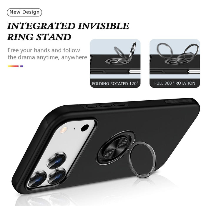 iPhone 17 Pro Max Magnetic Ring Holder Shockproof Case Cover Hybrid Case JPC MOBILE ACCESSORIES