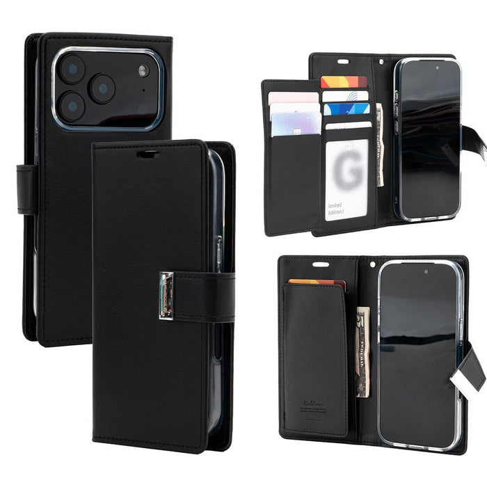 iPhone 17 Pro Max Mercury Rich Diary Case Wallet Case JPC MOBILE ACCESSORIES