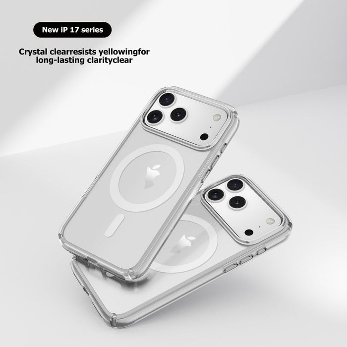 iPhone 17 Pro Max UTIA Ultimake Shockproof Transparent Case Cover With Magnetic Ring Silicone Case JPC MOBILE ACCESSORIES