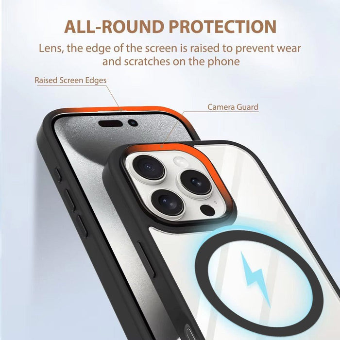 iPhone 17 Pro Redefine Metal Camera LensTransparent Case Cover With Magnetic Ring Hybrid Case JPC MOBILE ACCESSORIES