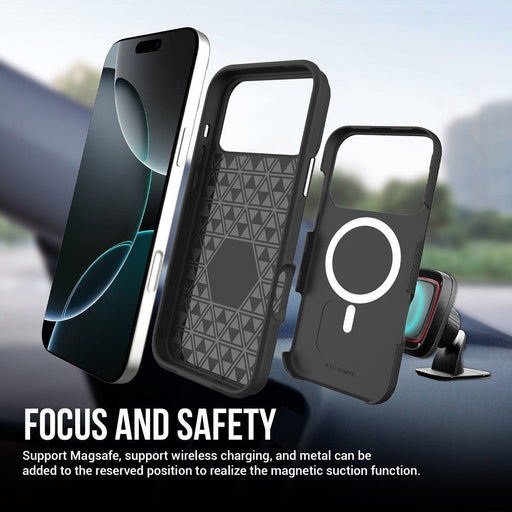 iPhone 17 Pro Rhinos Rugged Shockproof Case Cover With Magnetic Ring Hybrid Case JPC MOBILE ACCESSORIES