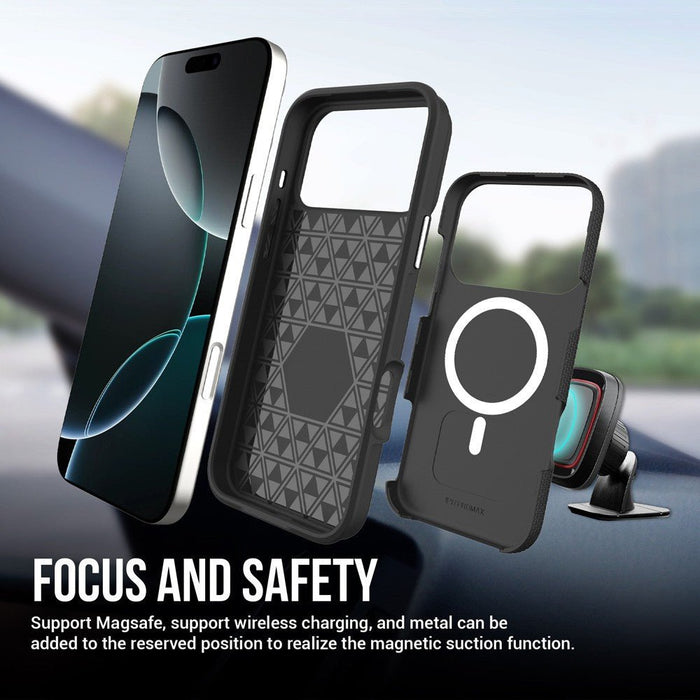 iPhone 17 Pro Rhinos Rugged Shockproof Case Cover With Magnetic Ring Hybrid Case JPC MOBILE ACCESSORIES