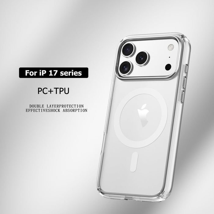 iPhone 17 Pro UTIA Ultimake Shockproof Transparent Case Cover With Magnetic Ring Silicone Case JPC MOBILE ACCESSORIES