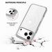 iPhone 17 Pro UTIA Ultimake Shockproof Transparent Case Cover With Magnetic Ring Silicone Case JPC MOBILE ACCESSORIES