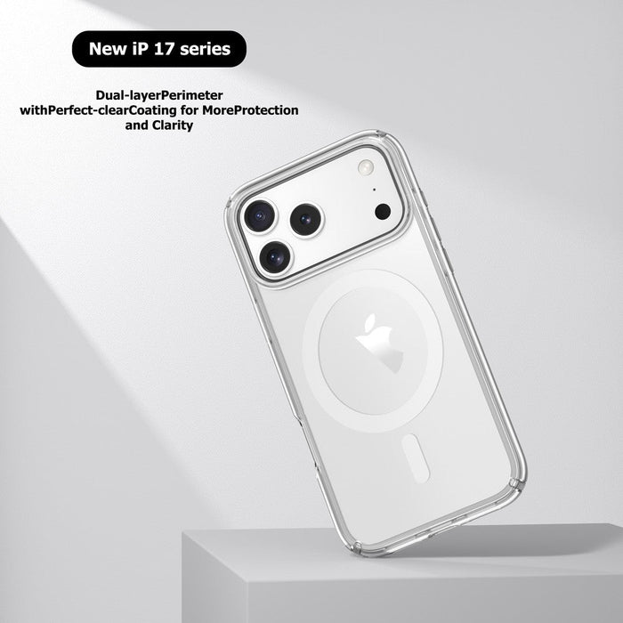 iPhone 17 UTIA Ultimake Shockproof Transparent Case Cover With Magnetic Ring Silicone Case JPC MOBILE ACCESSORIES