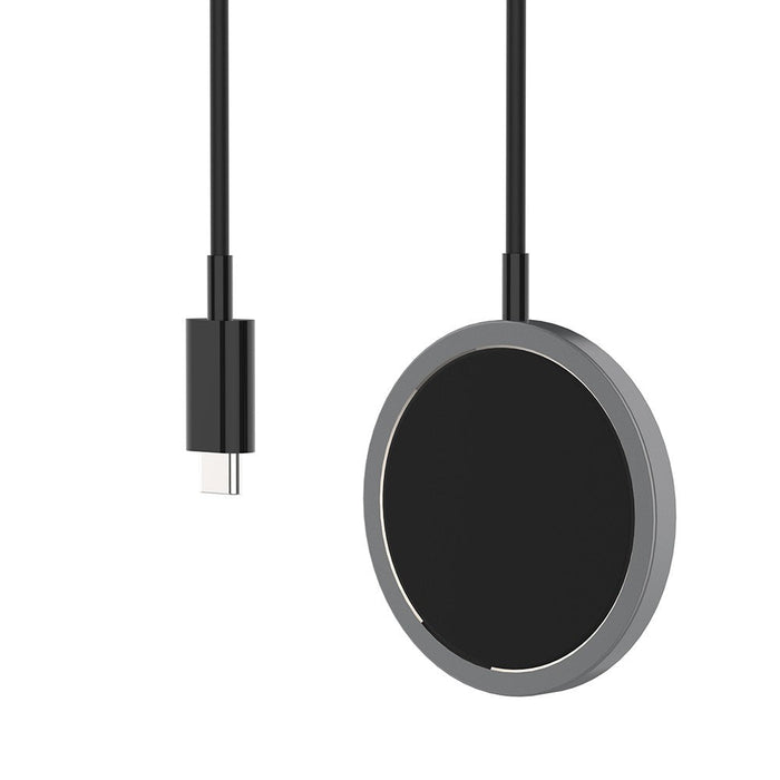 iQuick 15W magnetic wireless charger Qi technology 3.3ft cable black design