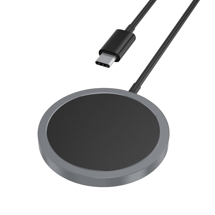 iQuick magnetic wireless charger 15W fast charging aluminum alloy black