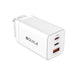 iQuick GaN technology 65W USB-C dual port charging adapter white