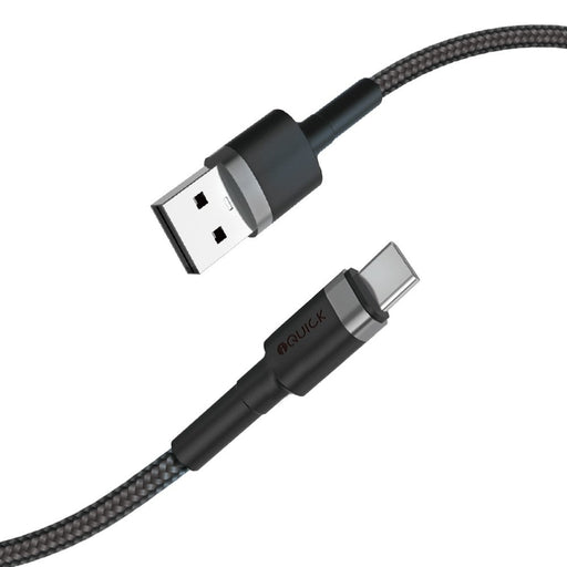 iQuick Braided USB - C to USB - A Fast Charging Cable 0.3M Charging Cables JPC MOBILE ACCESSORIES