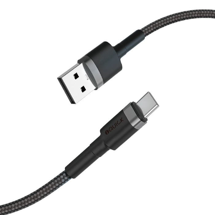 iQuick Braided USB - C to USB - A Fast Charging Cable 0.3M Charging Cables JPC MOBILE ACCESSORIES