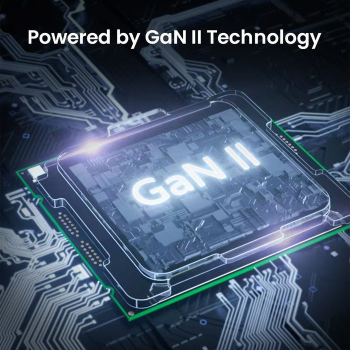 iQuick Gallium Nitride GaN II technology chip efficient fast charging compact wall adapter