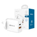 iQuick GaN II 30W dual port USB-C wall charger white with retail packaging Australian plug PD 3.0 fast charging adapter