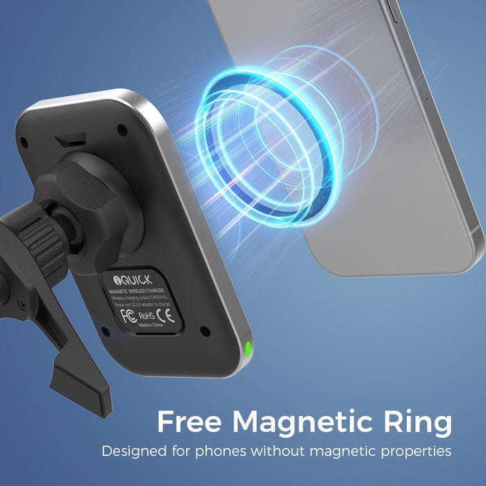 iQuick iMG1 Magnetic 15W Air-Vent Car Mount - MagSafe Compatible Wireless Charger JPC MOBILE ACCESSORIES