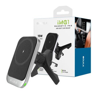 iQuick iMG1 Magnetic 15W Air-Vent Car Mount - MagSafe Compatible Wireless Charger JPC MOBILE ACCESSORIES